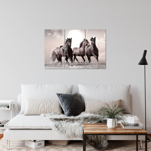 Wandbilder Wohnzimmer XXL Pferde Moderne Bilder Tiere